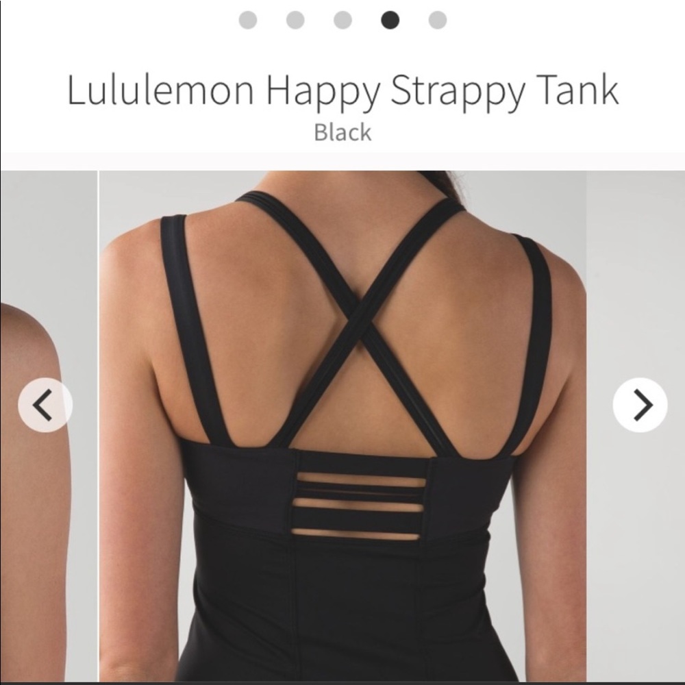 Lululemon black workout tank sz. 2!